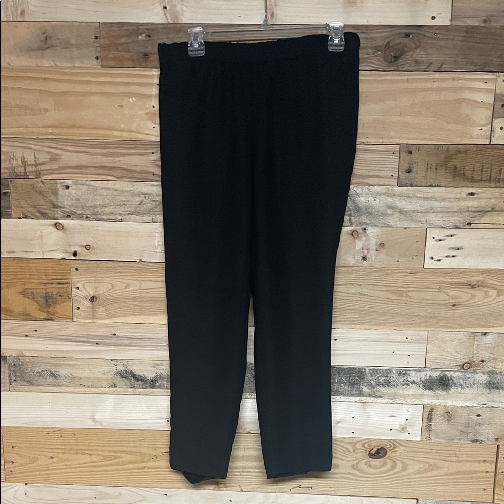 Banana Republic size Small Black Elastic Waist Trousers with Back Pockets